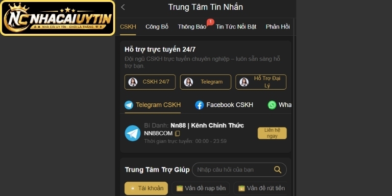 Đội ngũ chăm sóc người chơi hoạt động xuyên suốt 24/7